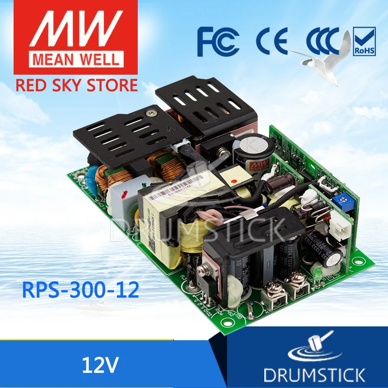 Бренд MEAN WELL представляет RPS 300 12 12V 25A meanwell 300W один Выход медицинский Тип 12v 300w 12v