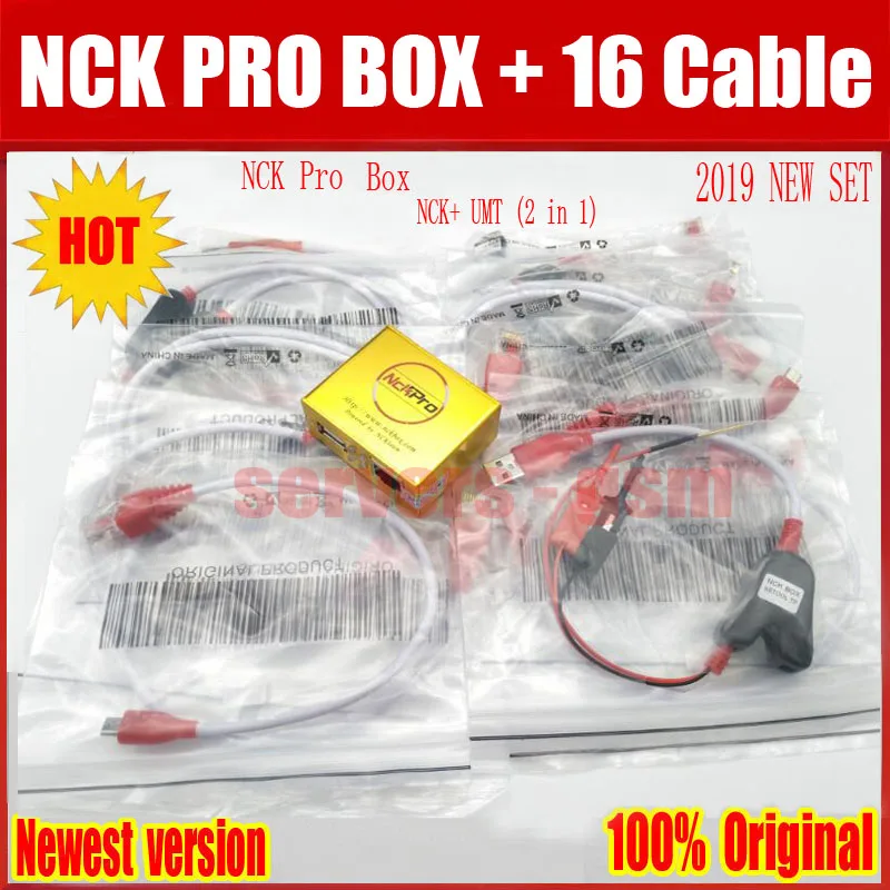 Новые оригинальные NCK Pro box/NCK Pro 2 box/nck Pro box(поддержка NCK+ UMT 2 в 1) новое обновление для huawei+ 16 кабелей