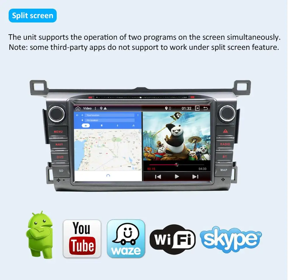 Автомагнитола 2 din на Android 10 0 с GPS DVD плеером для Toyota RAV4 RAV 4 2013 2014 2015 2016 bluetooth Wi Fi RDS