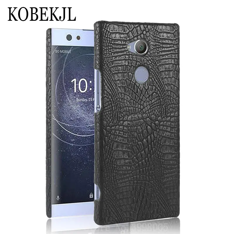 Чехол для Sony Xperia XA2 Ultra Жесткий из искусственной кожи крокодила телефона H3213 H3223 H4213