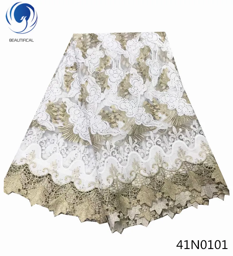 Beautifical lace fabric african 2018 high quality tulle for wedding with guipure 5yards/lot 41N01 | Дом и сад