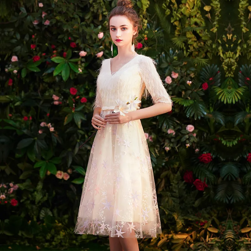 Женское кружевное коктейльное платье wei yin элегантное модное недорогое вечернее