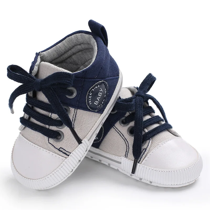 

Popular Canvas Patch Baby Boy Sneakers Girls Shoes Little Feet Soft-Sole Comfort Infant Toddler Casual First Walkers