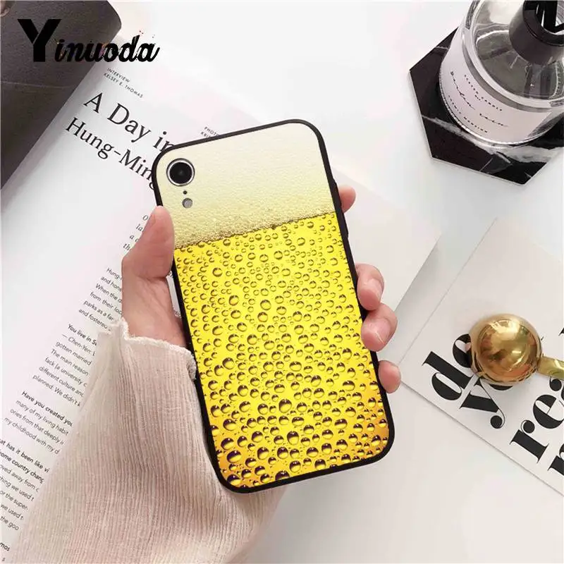 Yinuoda ледяной стакан пива летний пузырчатый чехол для телефона iPhone8 7 6 6S 6plus X XS MAX 5 5S