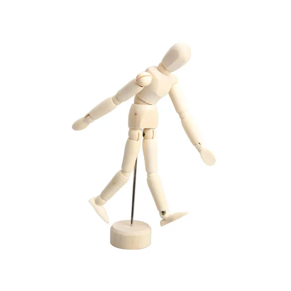 

Gift Wooden Puppet Toy Male Artist Manikin Jointed Mannequin Hand Blockhead Puppet 4.5/5.5/8 inch High Quality YH-17