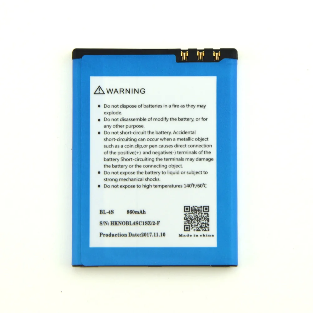 Новый BL-4S BL 4S литий-ионный аккумулятор мобильного телефона для Nokia X3-02 2680 слайд 3600