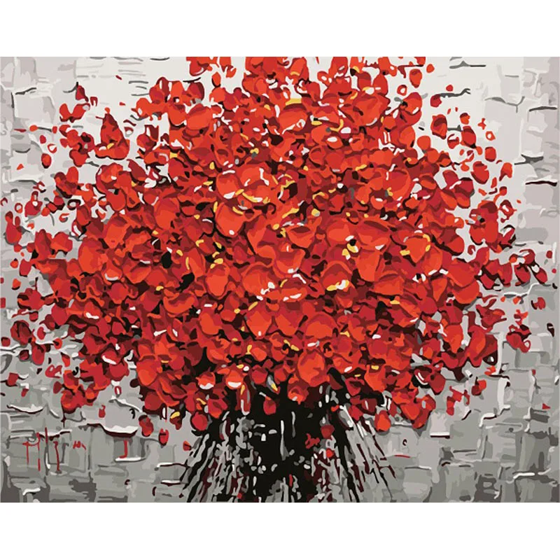 

Framless New arrival unique gift Digital Oil Painting On Canvas by numbers decorative picture 40*50-Flower 40X50CM