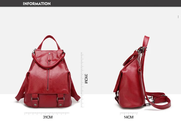 New Women Backpack Black Leather Backpack For Teenage Girls Casual Daypacks Famous Brand Travel School Bags Female Shoulder Bag