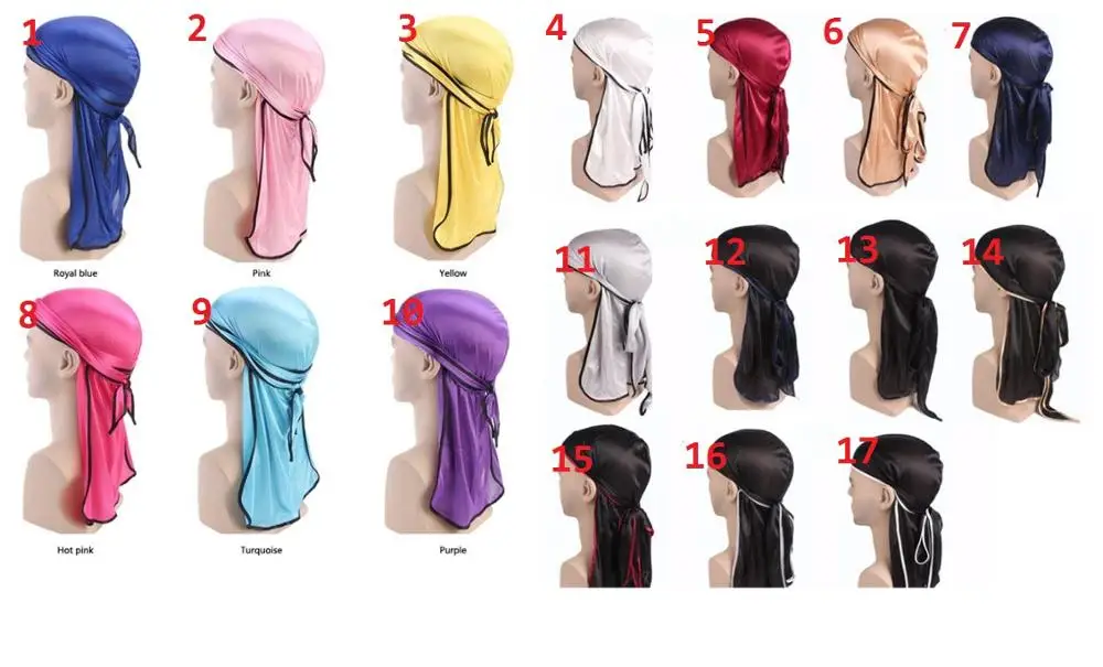 500 шт./лот Новая модная шапка с черепом durag Bandanna/тряпичный шарф на голову Rap