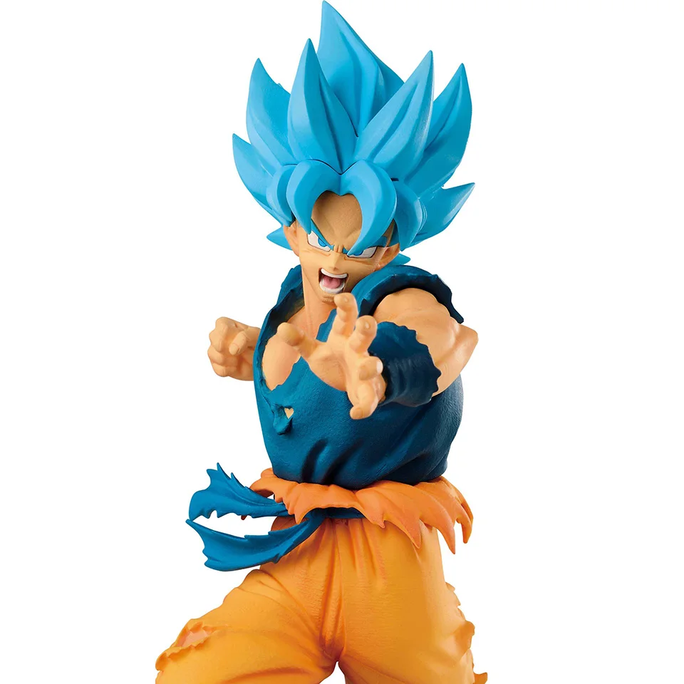 Movie Goku Tronzo Оригинальные фигурки Dragon Ball Banpresto Broly Goku Vegeta Gogeta Zamasu ПВХ Фигурки игрушки Супер Saiyan Фигурки игрушки - Цвет: Movie Goku