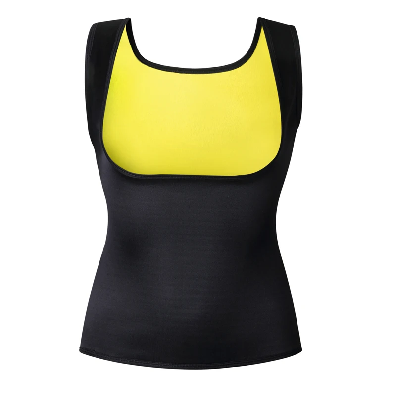 MUKATU new body shaper на бретелях рубашка Для женщин неопрена горячие Корректирующее Бельё для женщин Cami Свитшот Реду Топы корректирующие грудь живот корсет жилет бронежилет - Цвет: yellow