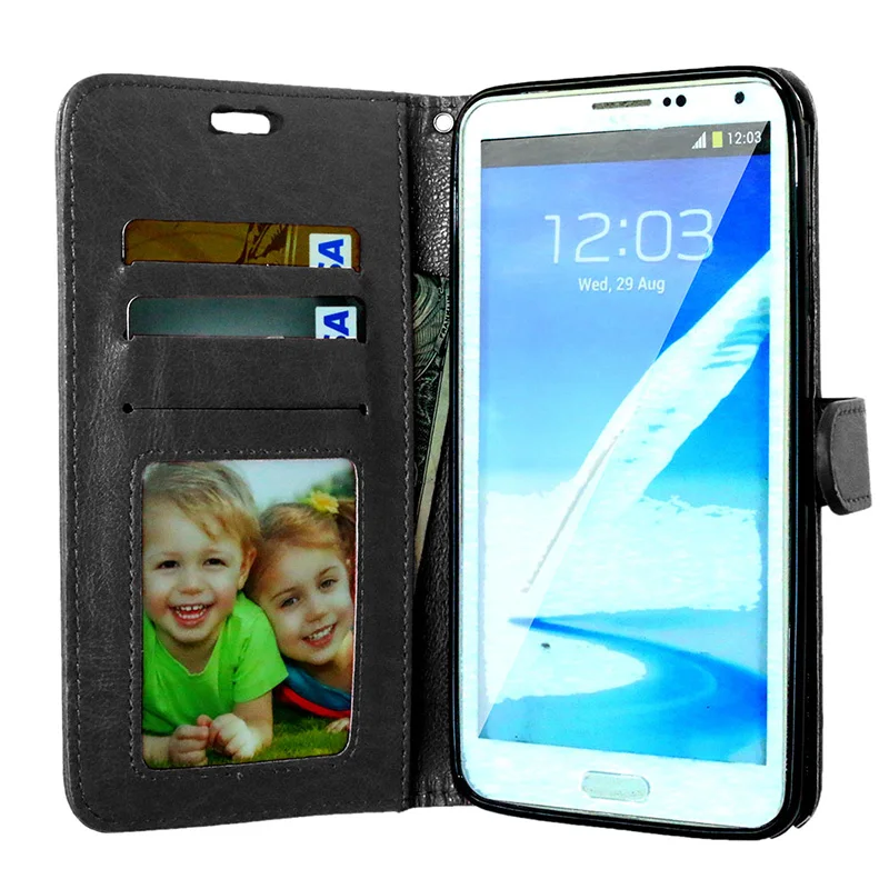 Роскошный чехол-Кошелек из искусственной кожи для Samsung Galaxy Note 3 N900 N9005 N9000 Note3