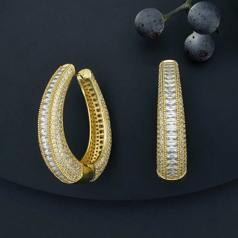 Роскошные плетеные серьги ModemAngel с разноцветными микро фианитами женские