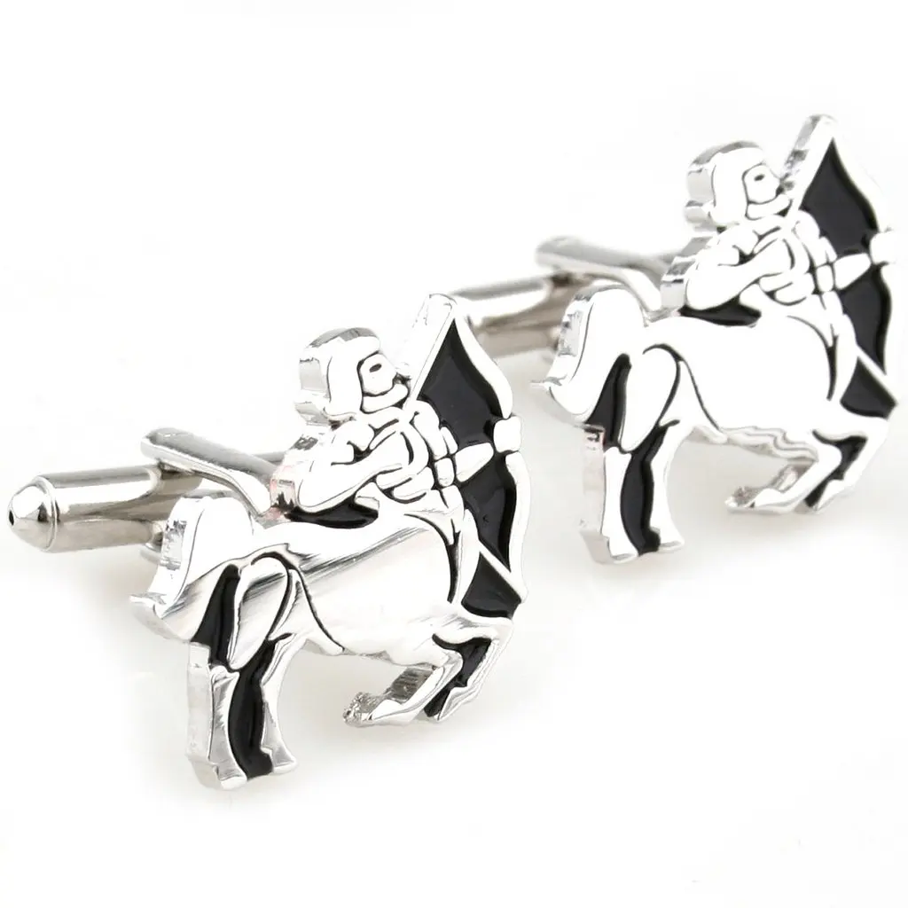 Cufflinks Retail Interesting black and white cufflinks nail sleeve 170463 free shipping+free gift box
