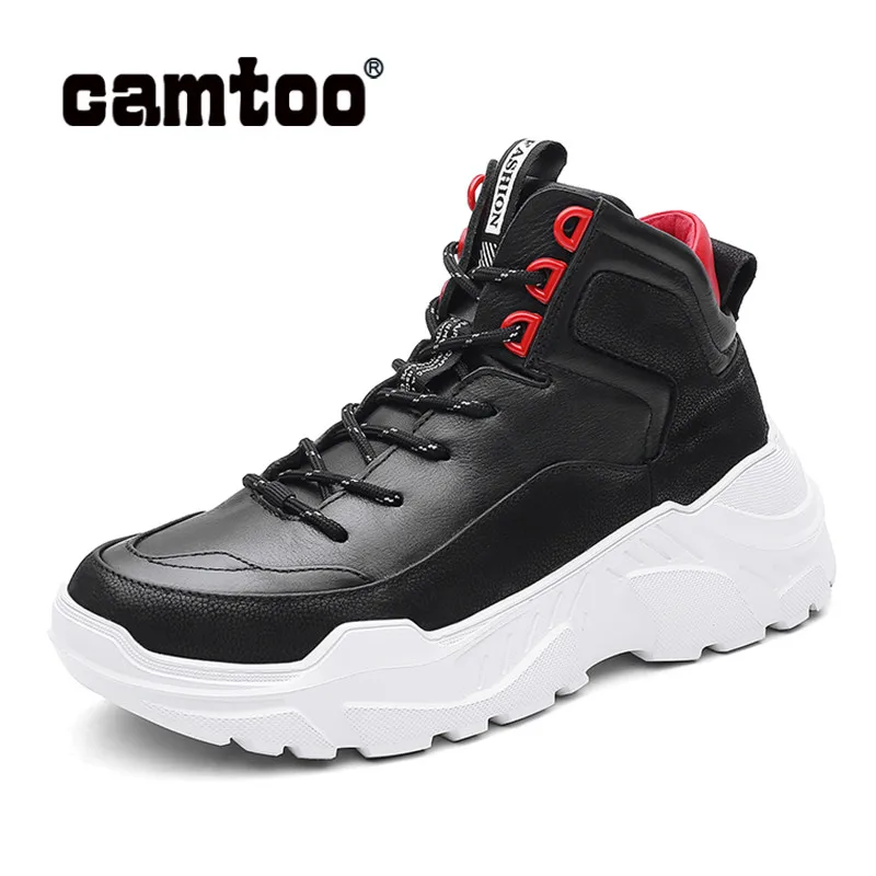 Кроссовки CAMTOO мужские из натуральной кожи массивные на платформе Повседневная
