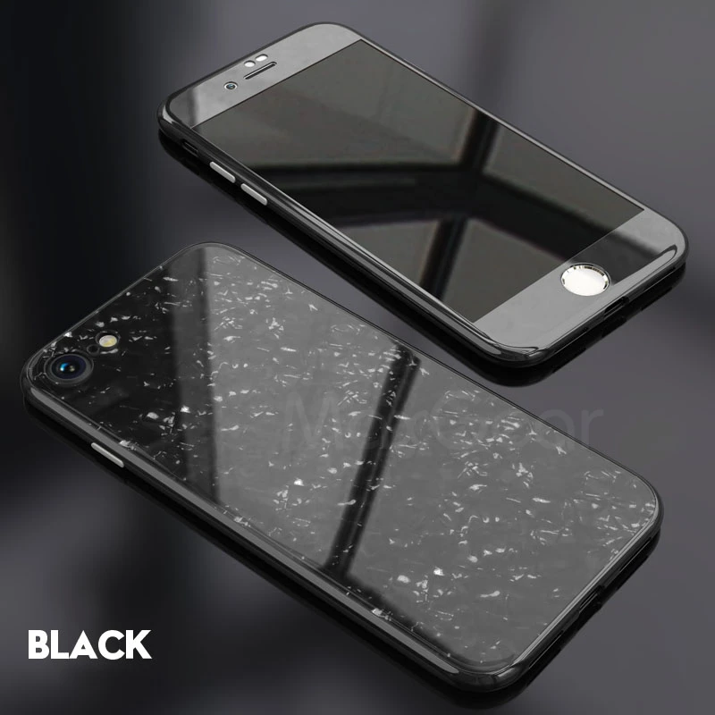Чехол MaxGear с магнитной адсорбцией для iPhone X, чехол для iPhone 7, 8 Plus, откидная прозрачная Магнитная крышка из закаленного стекла для iPhone 7, 8, X