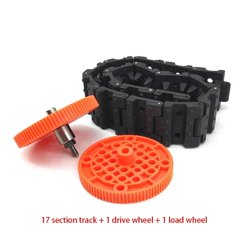 Rubber Track Drive Kit Plastic Bearing Wheel TT Motor DIY Car Accessories | Игрушки и хобби
