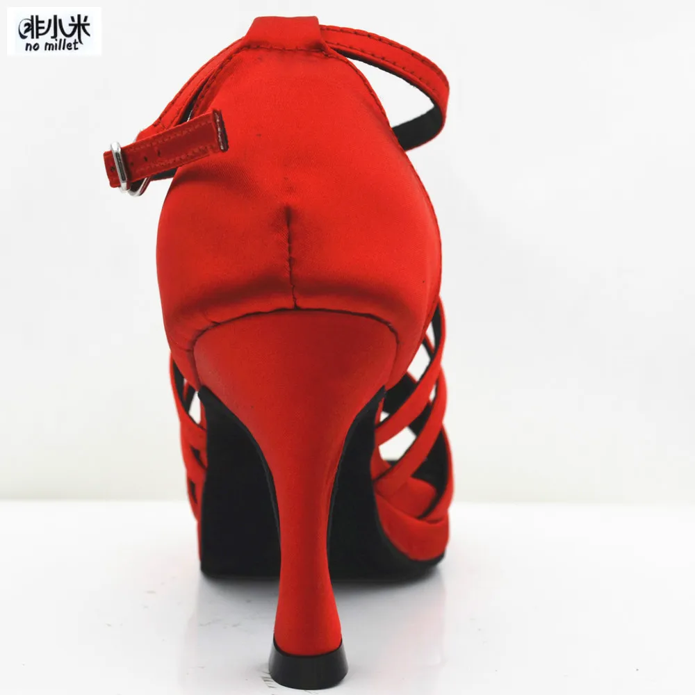 ESdance Women Latin Dance Shoes 9.5cm Dancing Shoe Red Waterproof Platform Ladies Ballroom | Спорт и развлечения