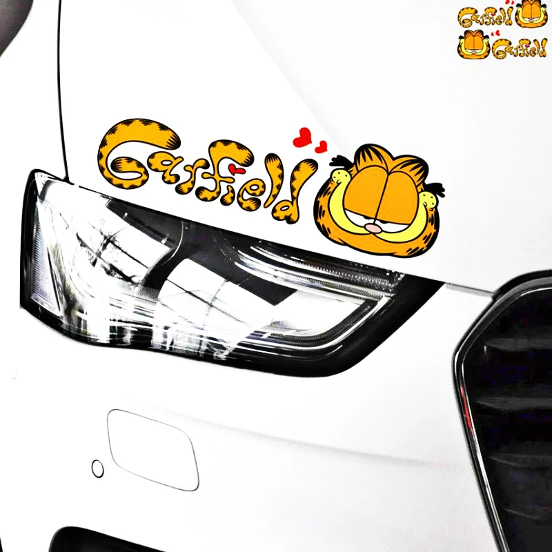 Aliauto 2 X забавная Милая Автомобильная наклейка Garfield Виниловая для Toyota Proda Corolla 2014