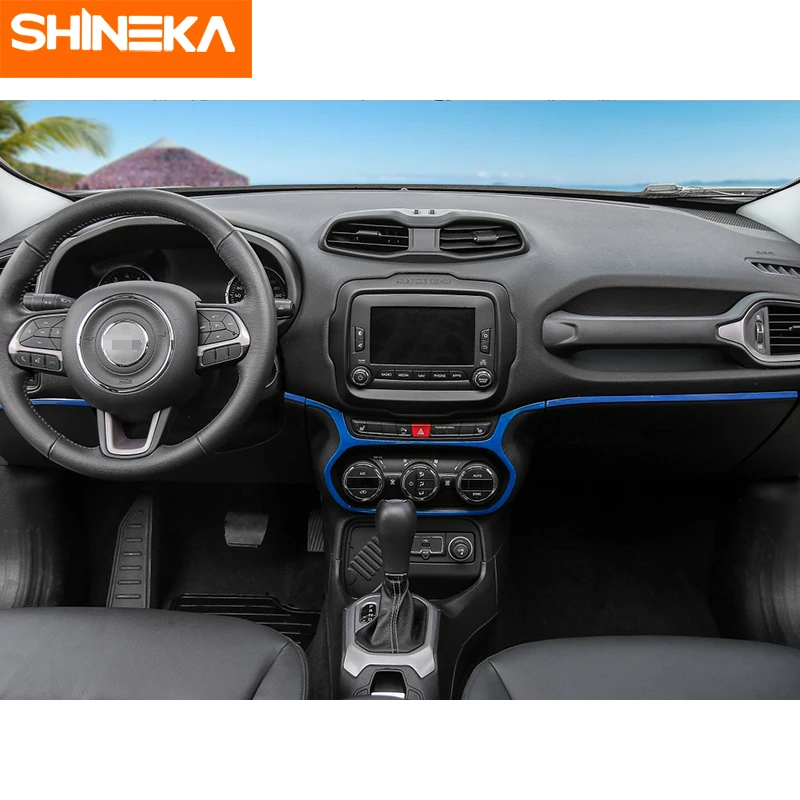 SHINEKA для Jeep Renegade 2015 2018 АБС пластик центральное управление салона автомобиля
