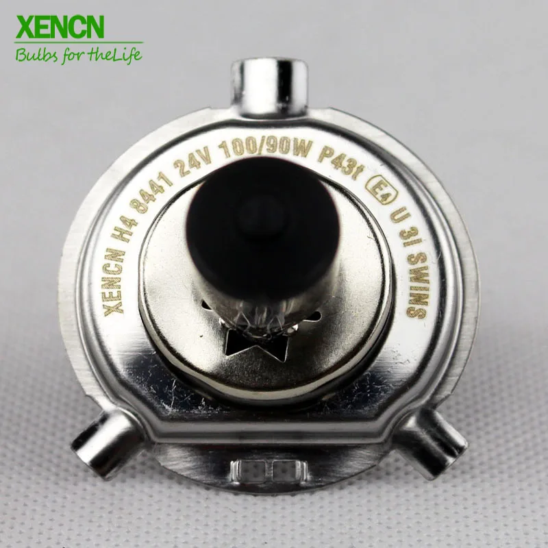 Автомобильная фара XENCN H4 P43t прозрачная серия 24 В 100/90 Вт 3200 к для внедорожников