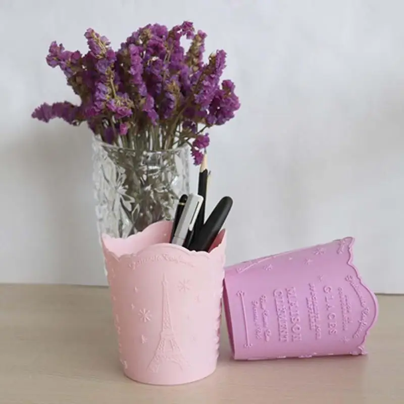 Пластик резные Косметическая Организатор Коробка для хранения канцелярских