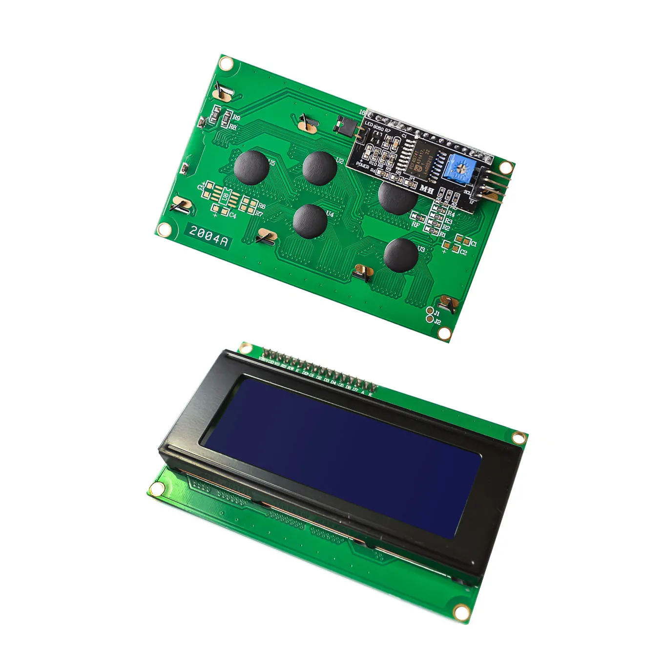 10 шт./лот ЖК-дисплей 2004 + I2C 20x4 2004A синий экран HD44780 для arduino символьный ЖК/w IIC/I2C