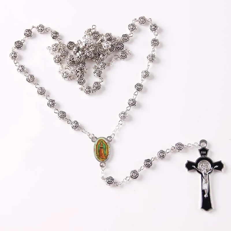 

2016 модные женские католические четки из цинкового сплава, качественное ожерелье из бисера, Свадебные четки, бесплатная доставка