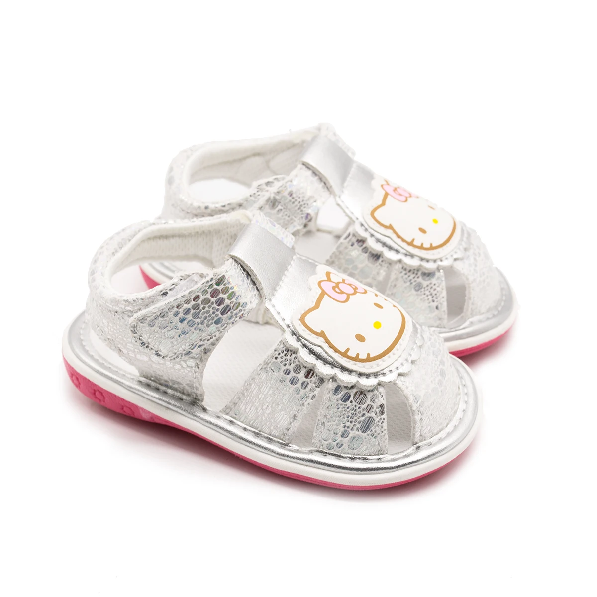 Девочки обувь hello kitty узор мягкие Нескользящие без застежки новая детская 0