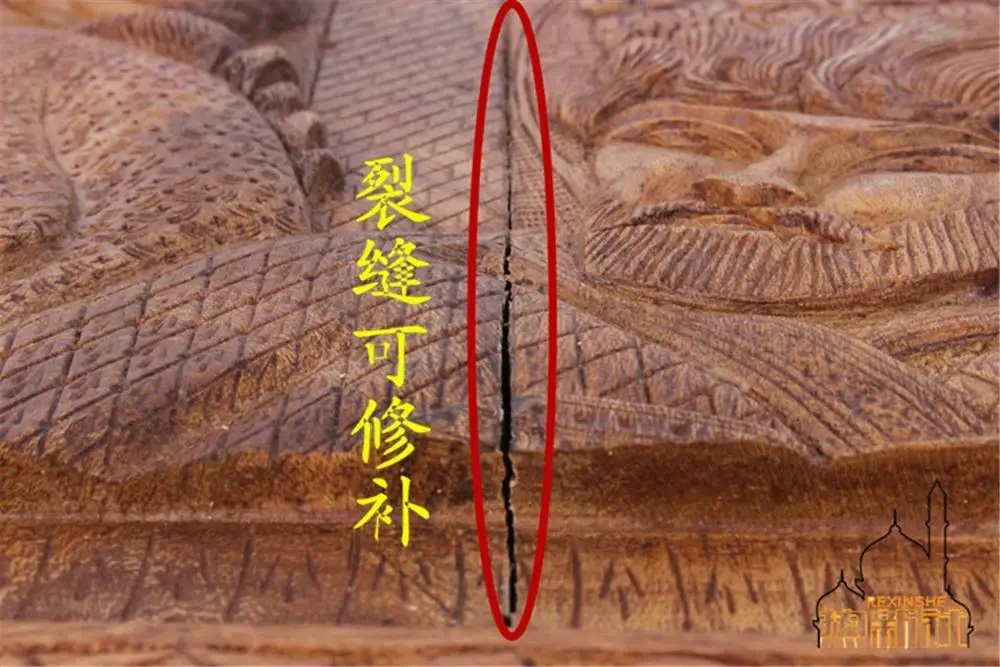 Импортированный Пакистан ручная резная древесина антикварная фигурка живопись