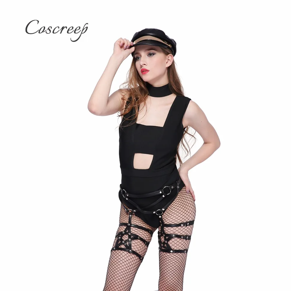 100% ручная работа женский панк готический кожзаменитель жгут тело Связывание