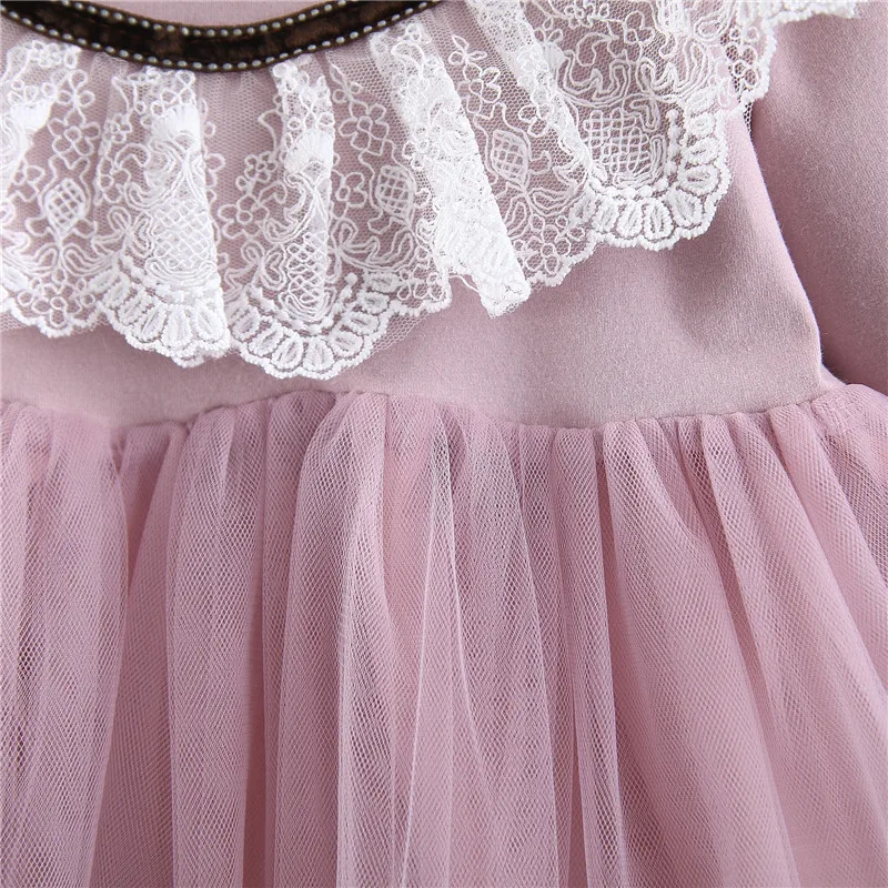 2019 Новое поступление кружевное платье для маленьких девочек весеннее модное с
