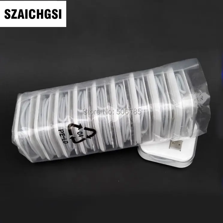 SZAICHGSI оптовая продажа 1000 шт 1 м белый 8 контактный адаптер для синхронизации