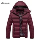 DIMUSI мужская зимняя куртка с капюшоном Толстая теплая пуховая хлопковая Парка мужская Повседневная Толстовка ветровка теплое пальто 5XL,TA011