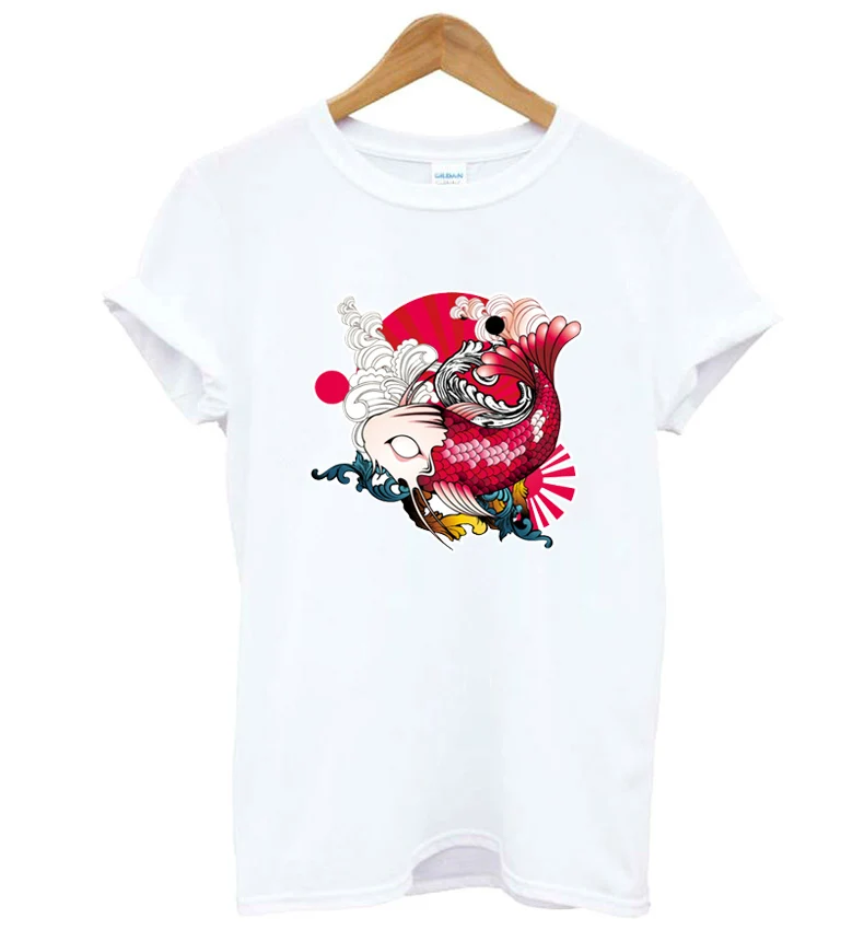 

japanese fish Print Women tshirt Cotton Casual Funny t shirt Lady Yong Girl Top Tee Better Quality Drop Ship KT-20