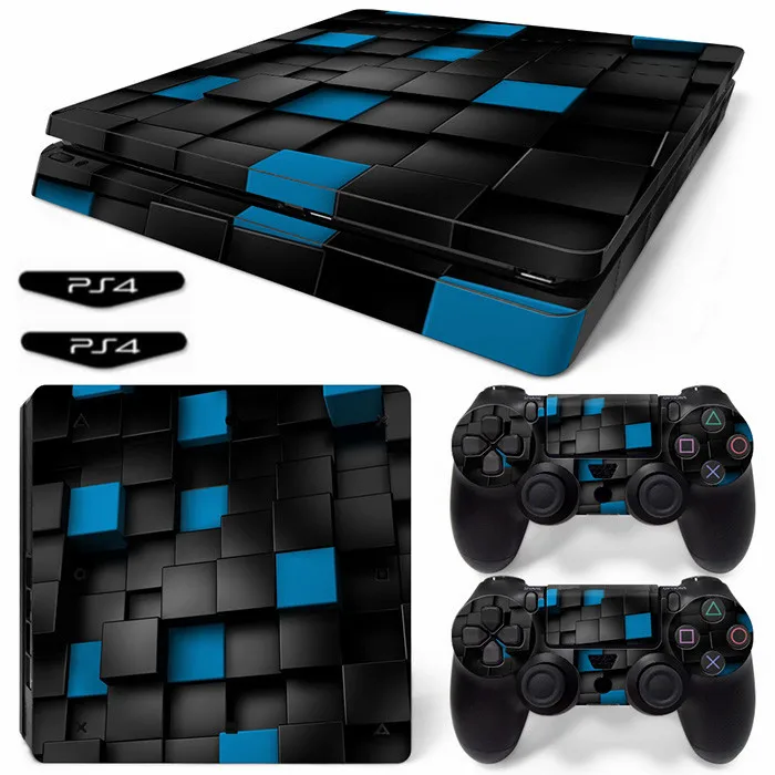Наклейка для Ps4 Slim квадратная сетка виниловый чехол наклейка PS4 Skin Console и 2