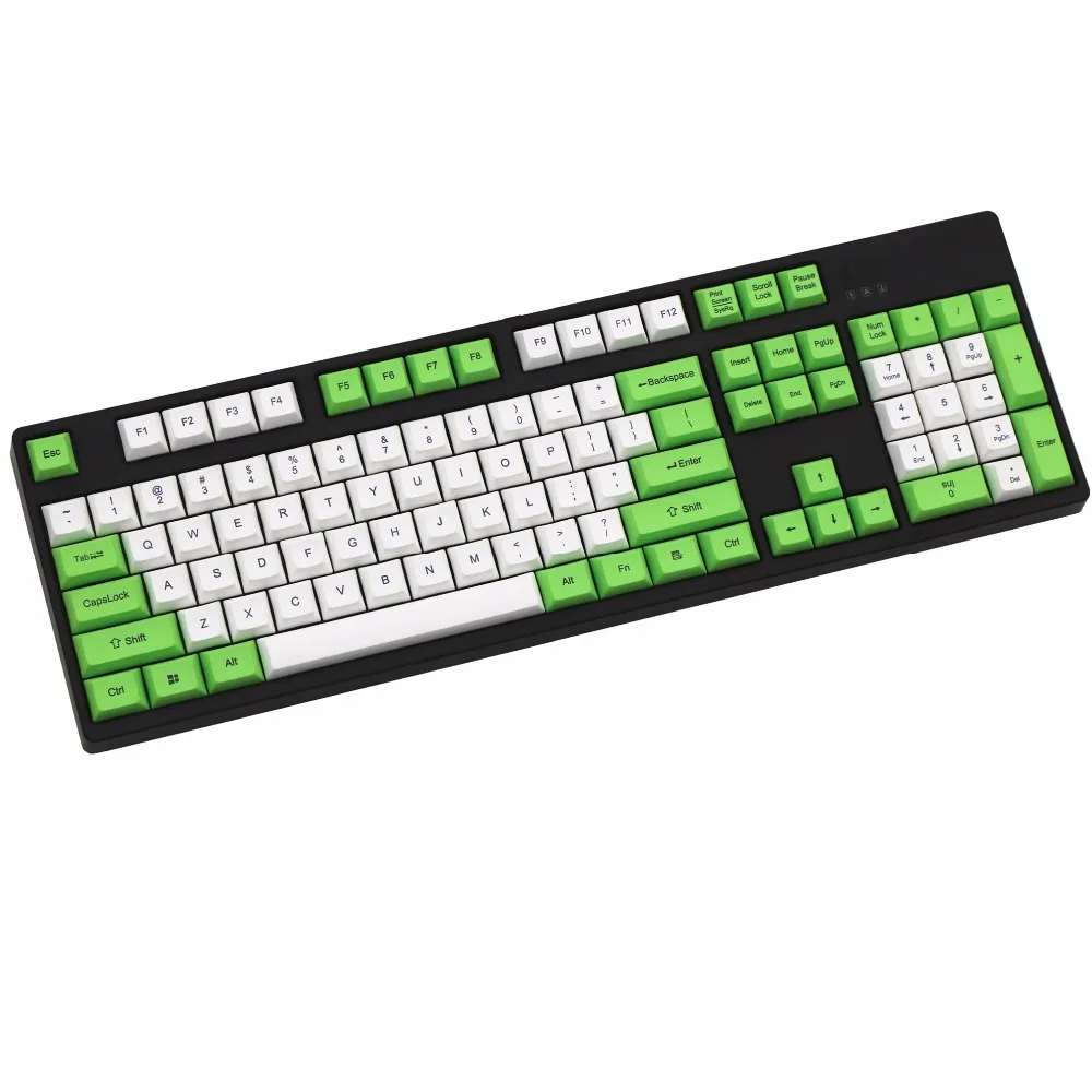MP DSA профили Keycap краситель-сублимированный PBT 108 keycaps Cherry MX Переключатель keycaps для проводной USB Механическая игровая клавиатура
