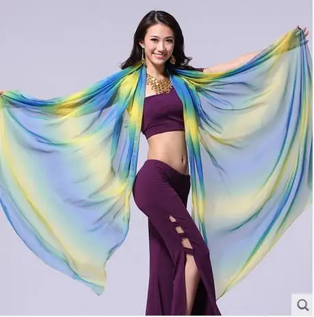 Женская Фата для танца живота из искусственного шелка 2 5*1 м|veil dress|fabric knitfabric staples |