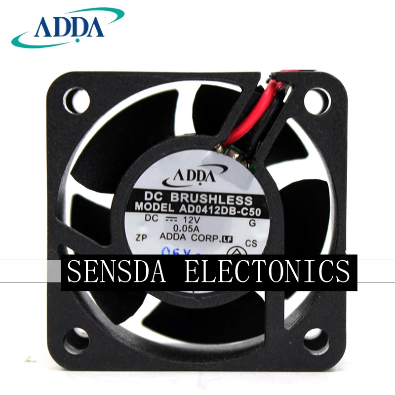 80 шт. для ADDA AD0412DB C50 4020 12V0.05A 4 см тишина 1U осевой охлаждающий вентилятор|Кулеры и
