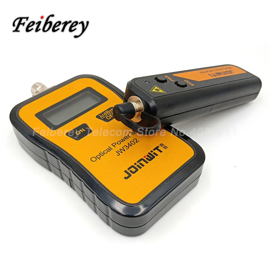 

FTTH 2 in 1 OPM + VFL Fiber Optic Tool Kits JW3402 Mini Handheld Optical Power Meter and JW3105N 1mW Visual Fault Locator
