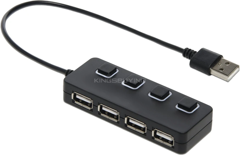 Stoga 4-Port USB 2.0 Hub with Individual Power Switches and LEDs (HB-UMLS) # 1701119 | Компьютеры и офис