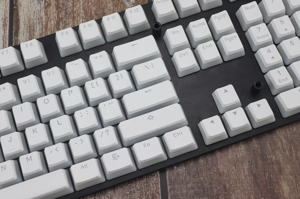 Pudding pbt Doubleshot keycap oem задний светильник механические клавиатуры молочный Белый Розовый Черный gh60 покер 87 tkl 104 108 ansi iso ключи