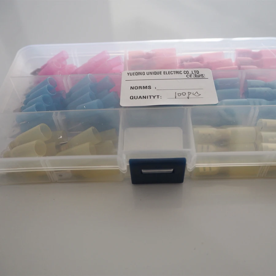 100 шт женский/мужской лепестковый терм усадочная изолированный Электрический