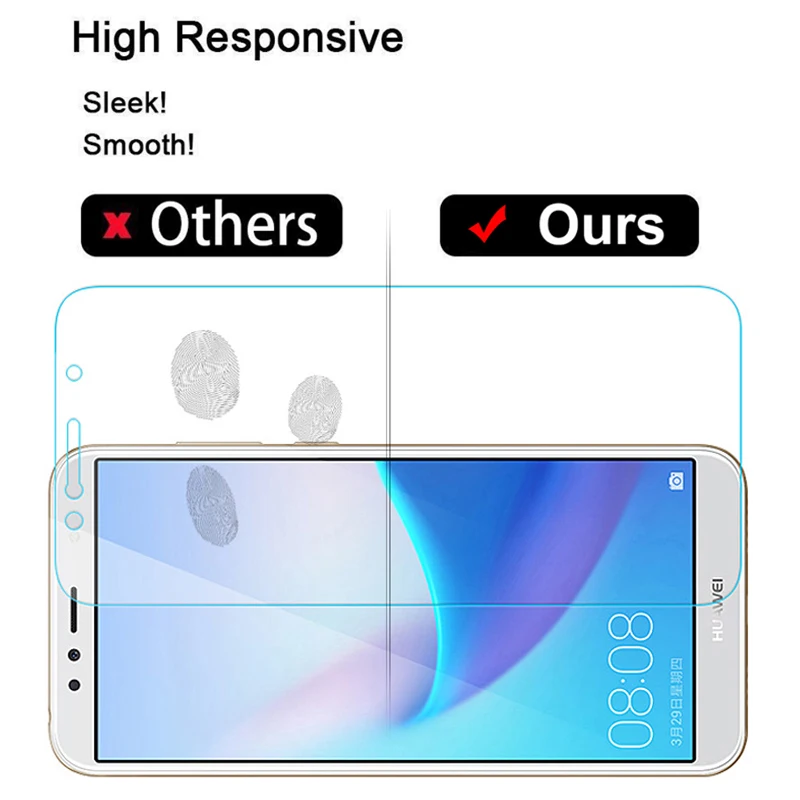 Для Huawei y6 prime 2018 защита экрана на huawey защитная пленка из закаленного стекла huavei view