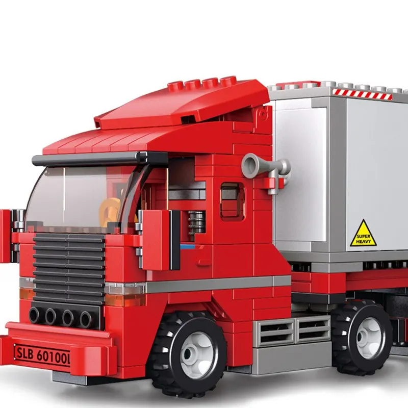 345 шт. двойной грузовой автомобиль Compatibie Legoings строительные блоки набор игрушек