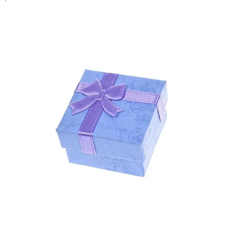 1 предмет Новинка Упаковка с бантиком подарок чехол 4*4 см Jewery Организатор Box