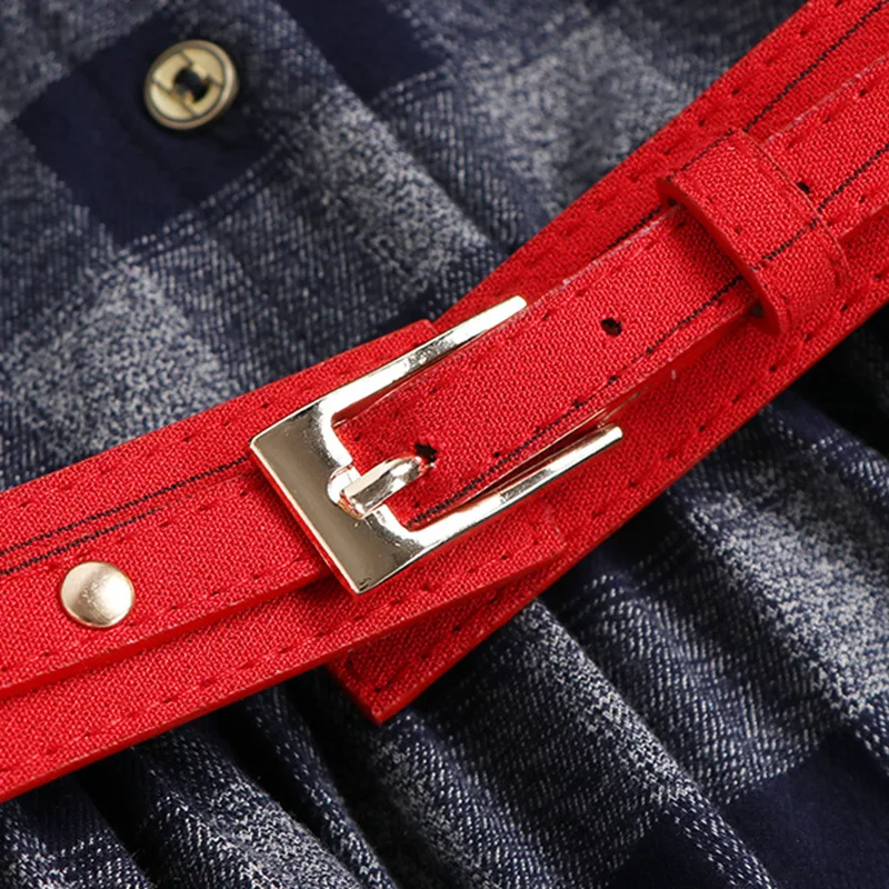 Readit платье в клетку 2017 осень-зима Plaid классический 3/4 рукав небольшой стенд