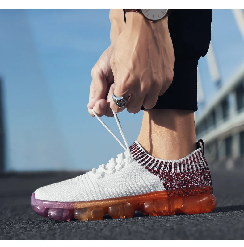 Брендовая обувь для мужчин; tenis masculino adulto; кроссовки; chaussure homme tenis feminino; дышащие лоферы; Повседневная обувь без шнуровки; rubbe 5