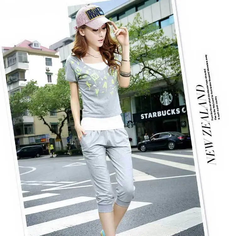 2 Piece Clothing Set For Women Sport Suit Casual Clothes 2pcs 2015 New Arrival More Colors Tracksuit Ladies Costumes|set baby clothing|clothing