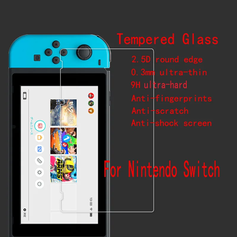 

10 шт./партия, закаленное защитное стекло FENGHEMEI для Nintendo Switch